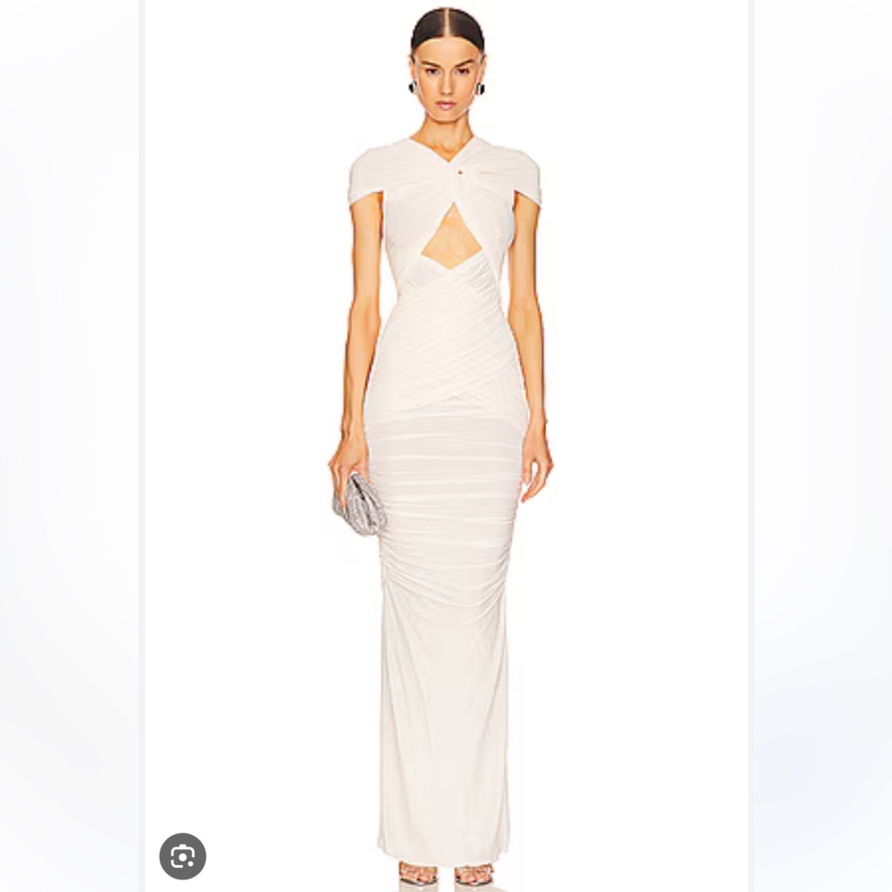 Ronny Kobo Collection White Maxi Dress